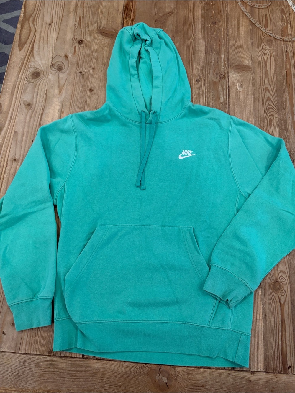 Nike Men's Teal/Turquoise Pullover Hoodie
